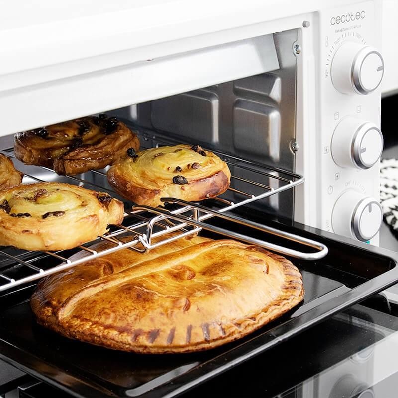 Cecotec Bake\u0026Toast 610 4Pizza Forno elettrico 26 litri potenza max 1500 Watt  colore bianco - Cottura forni elettrici - ClickForShop